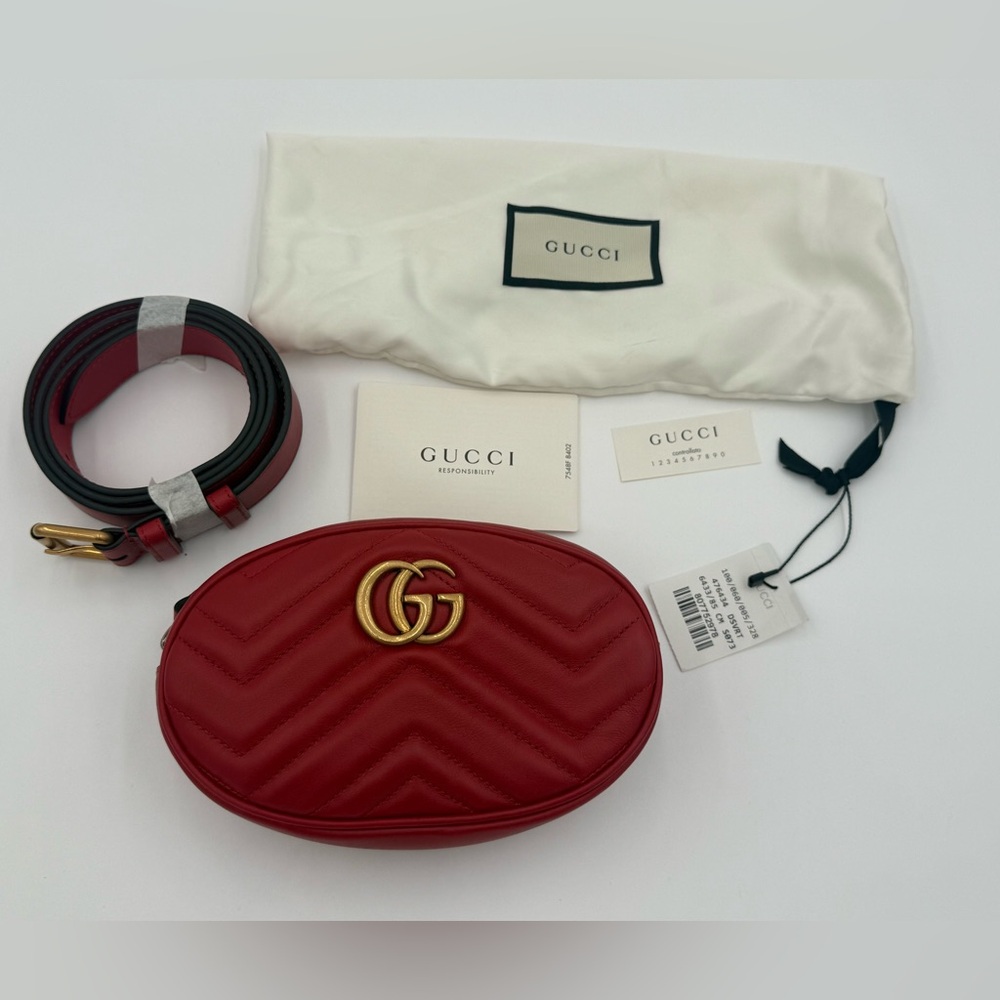 85 sizeAuthentic GUCCI GG MARMONT DSVRT Waist bag final price